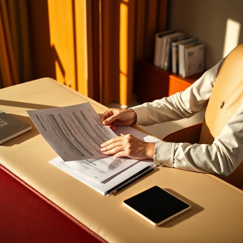 Documente fiscale pe un birou într-un cabinet de consultanță